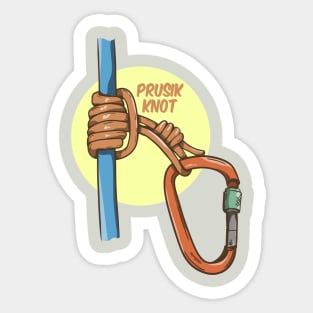 Prusik Knot Climbing Sticker